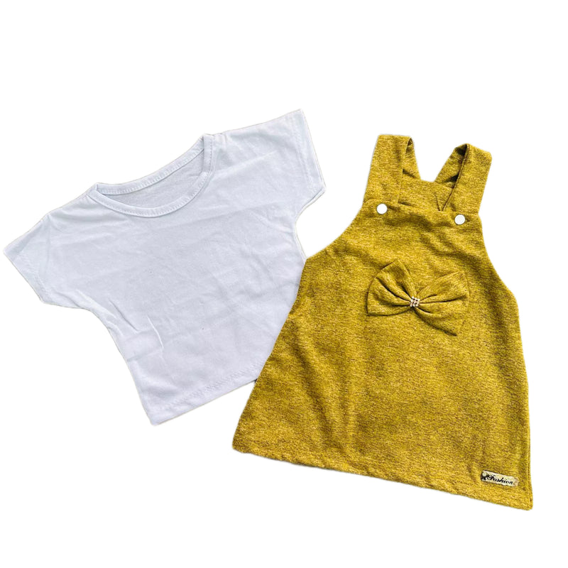 Kit Bebê 2 Peças Vestido + camiseta