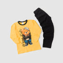 Pijama Infantil Manga Longa Masculino Ursinho - Amarelo