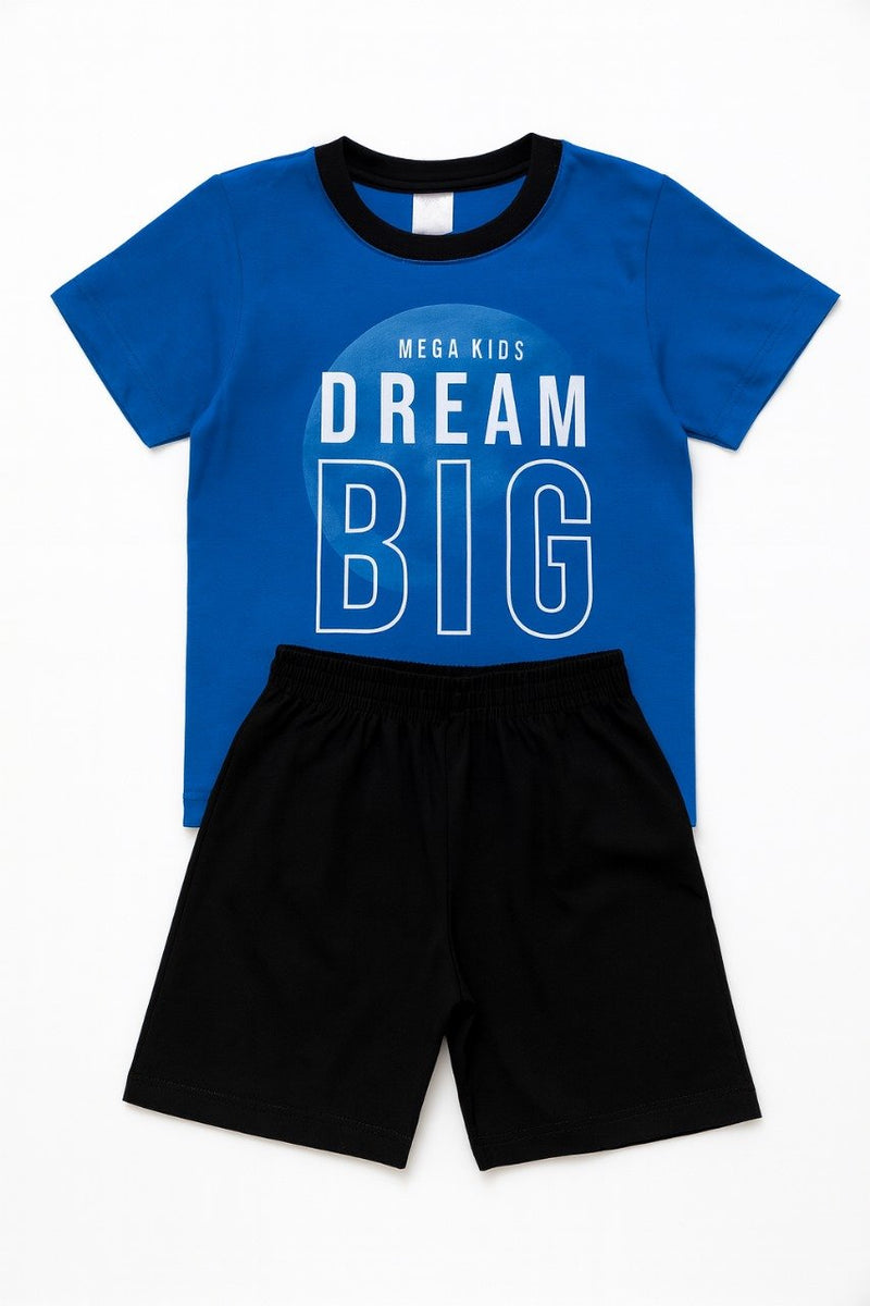Pijama Infantil Verão Masculino Dream Big - Royal