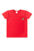 Conjunto Infantil Verão Masculino Plaquinha MK - Vermelho