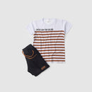 Conjunto Infantil Verão Masculino Great Day - Branco