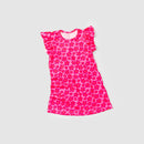 Vestido Infantil Verão Feminino Flores - Rosa