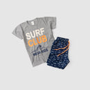 Conjunto Infantil Verão Masculino Surf Club - Mescla