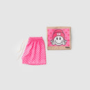 Conjunto Infantil Verão Feminino Emogi - Bege