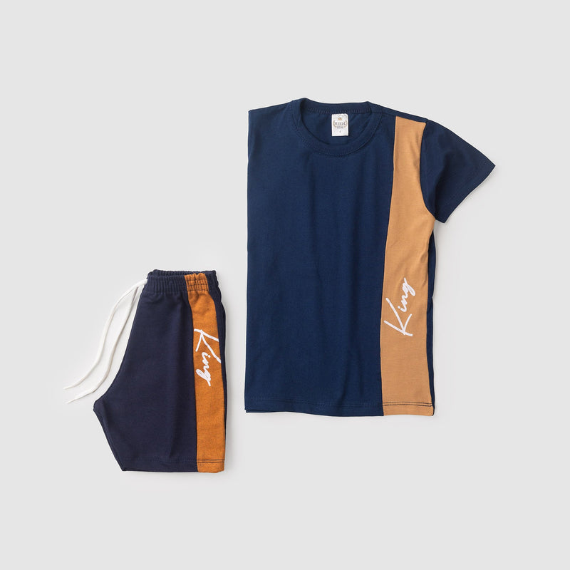 Conjunto Infantil Verão Masculino King - Marinho