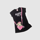 Vestido Infantil Verão Feminino Always Have Fun - Preto