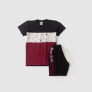 Conjunto Infantil Verão Masculino Splash - Preto